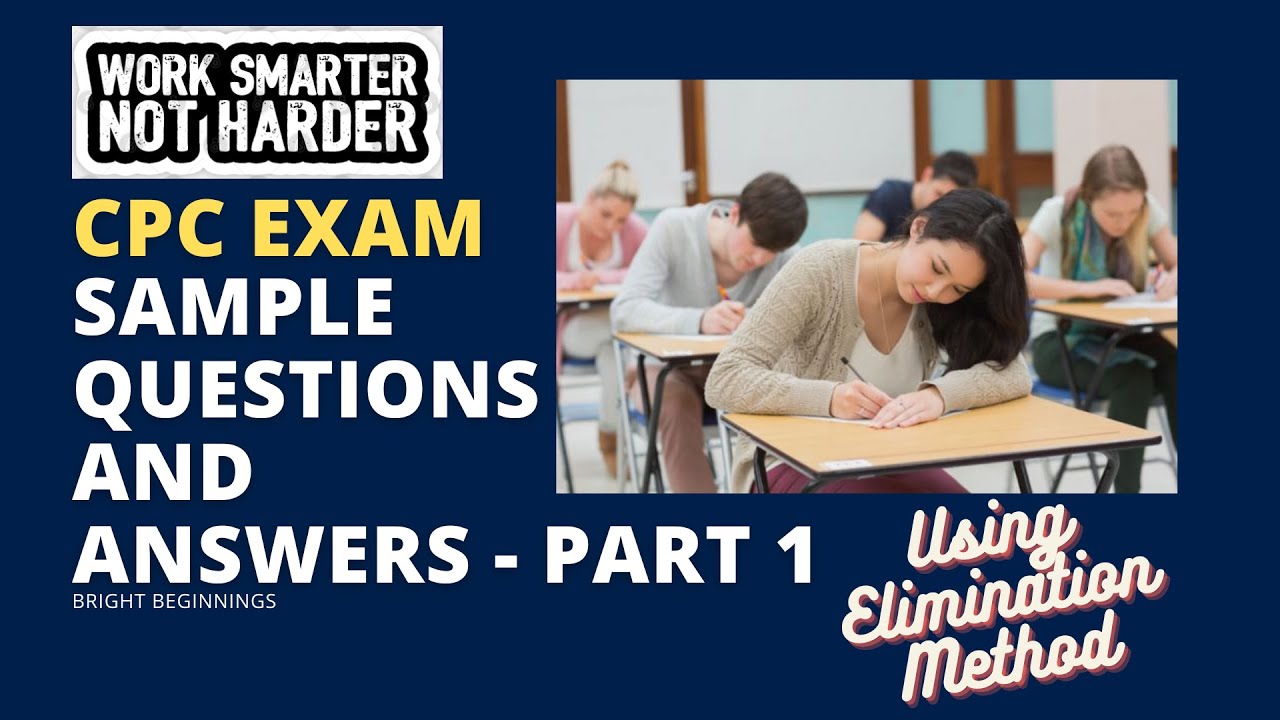 CPC Sample Question and Answers Part 1 Elimination Method #medicalcoding #cpcexam #cpccertification