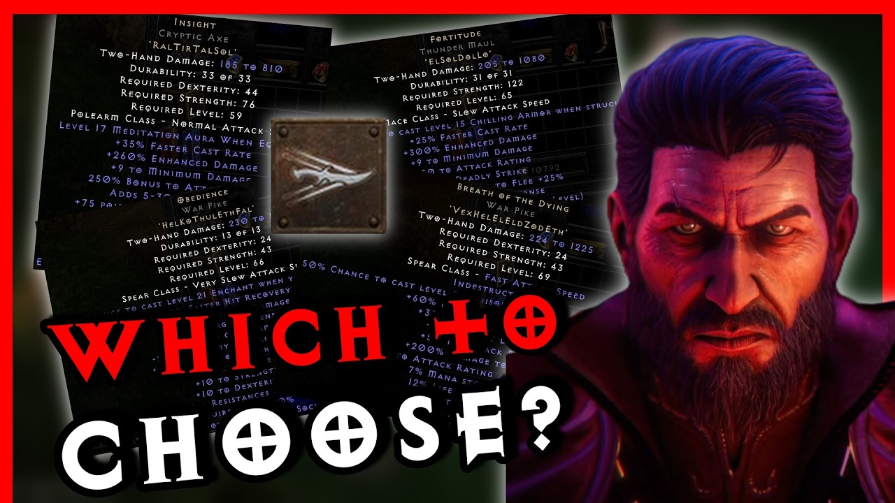 Which Weapon Should You Choose for Your Echoing Strike Warlock - Diablo 2 Resurrected