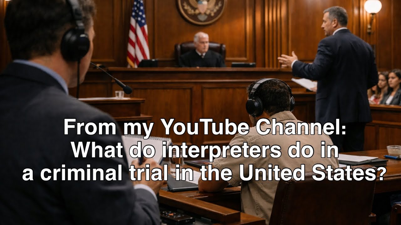 What do interpreters do in a criminal trial in the United States.
