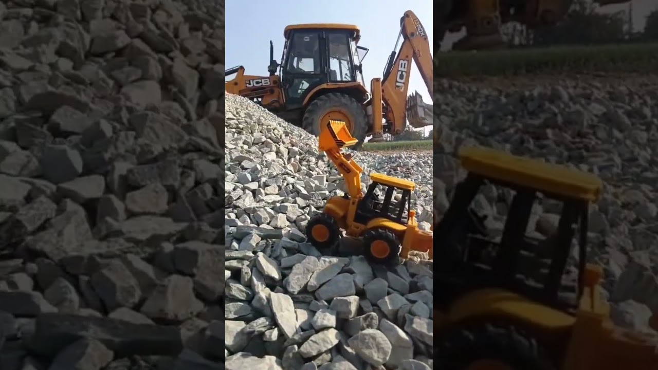 bulldozer Pahad per chal rahi haiNoya Mini Remote JCB#india #remotecontroljcb  #automobile