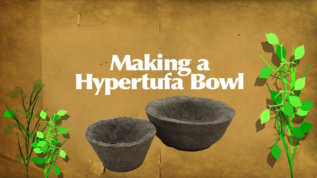 Making A Hypertufa Bowl: 