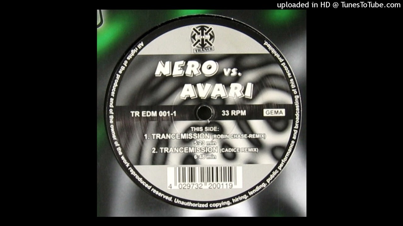Nero vs. Avari - Trancemission (Cadice Remix)