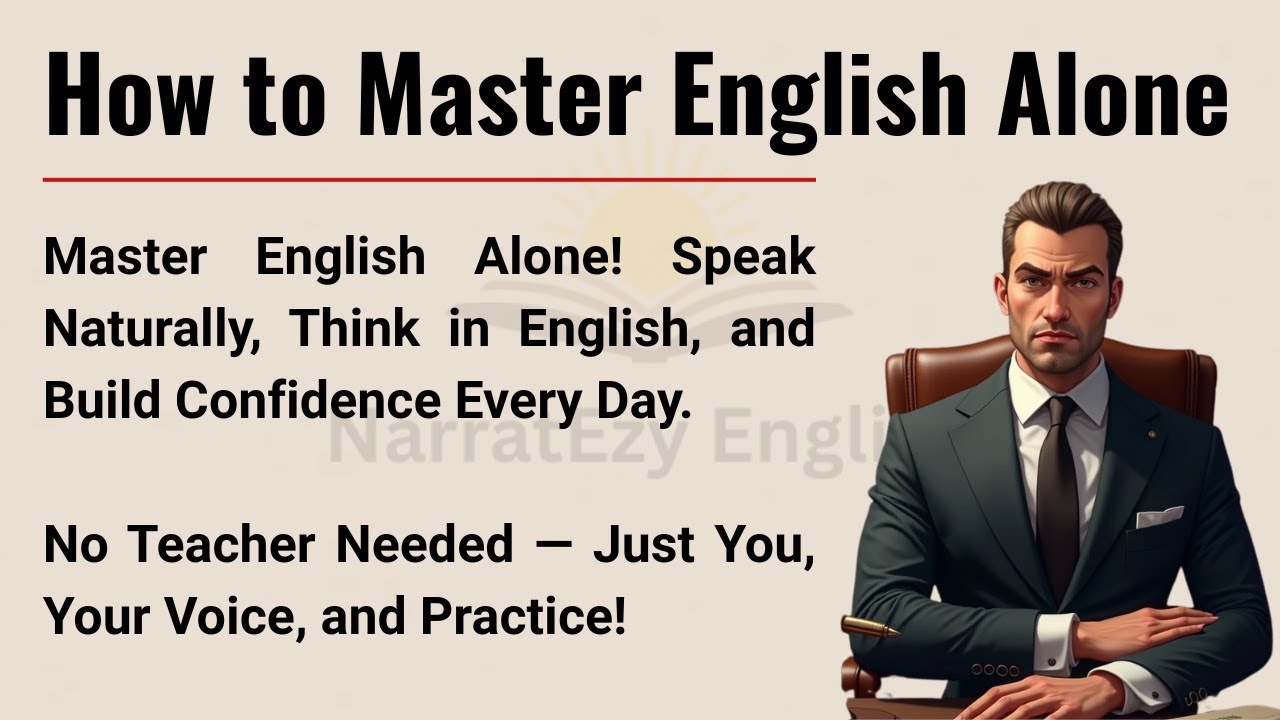 How to Master English at Alone || Graded Reader || Speak English naturally and confidently ✅️