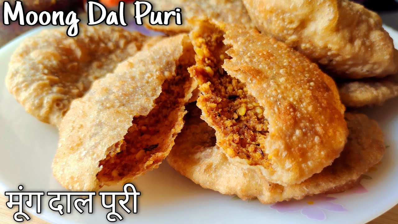 Moong Dal Puri | Dal Puri recipe | फूली फूली मूंग दाल पूरी Stuffed Dal Puri | No Maida | Easy recipe