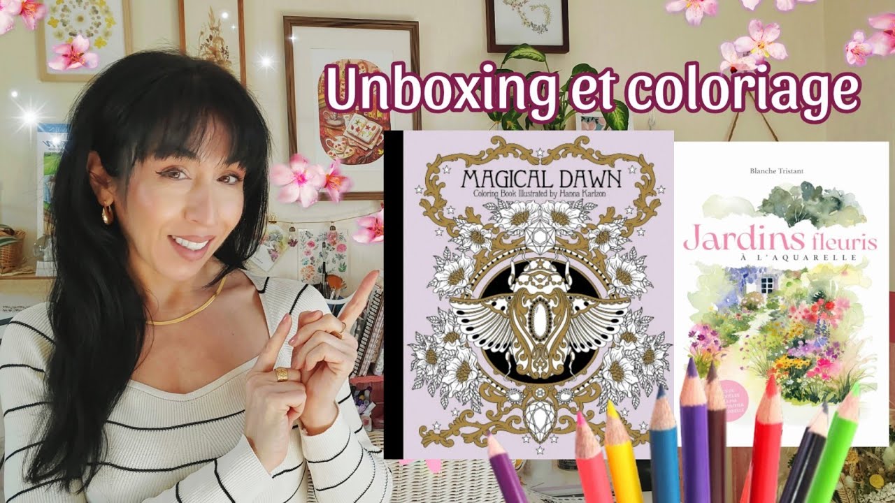 Unboxing et coloriage sur plusieurs jours 🌸🎨