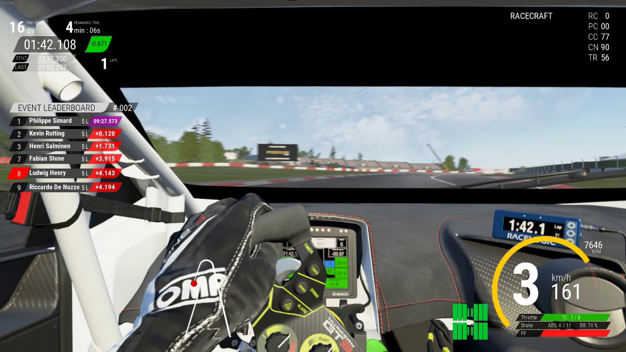 Assetto Corsa Competizione 0.1.2 - short hotstint - top 10 run