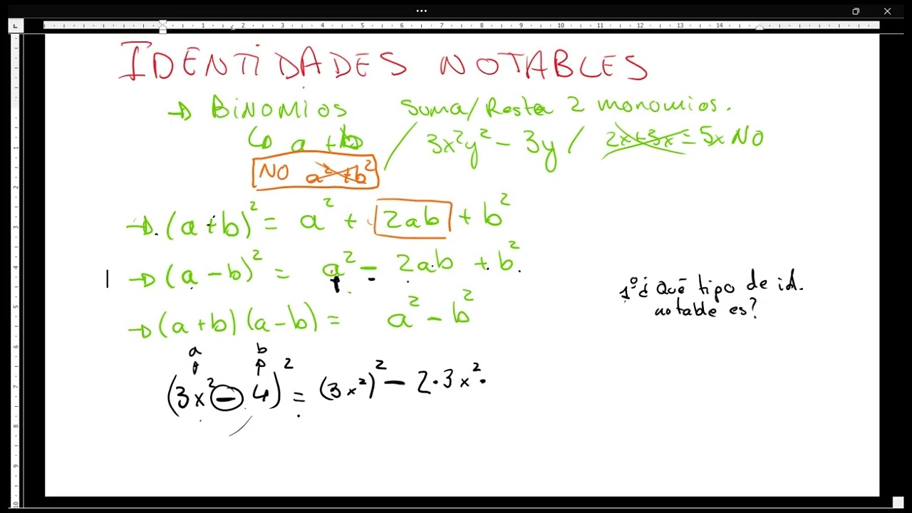 Identidades notables