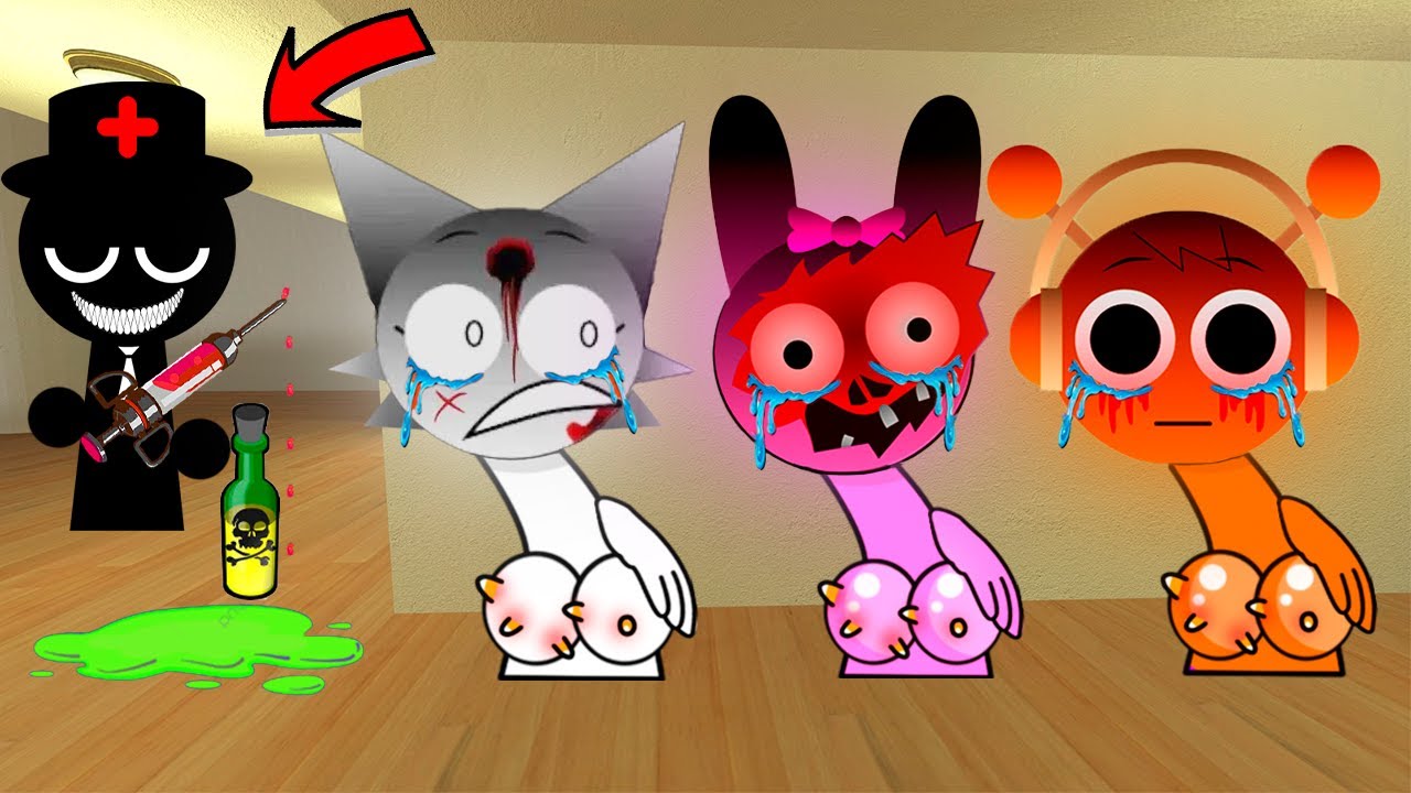 Sprunki Horror Wenda And Pinki & Oren Wants me to Help Them but VS Mr.Black Doctor in Garry's Mod