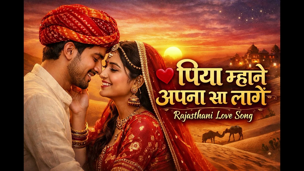 पिया म्हाने अपना सा लागे ❤️ | Rajasthani Marwadi Love Song 