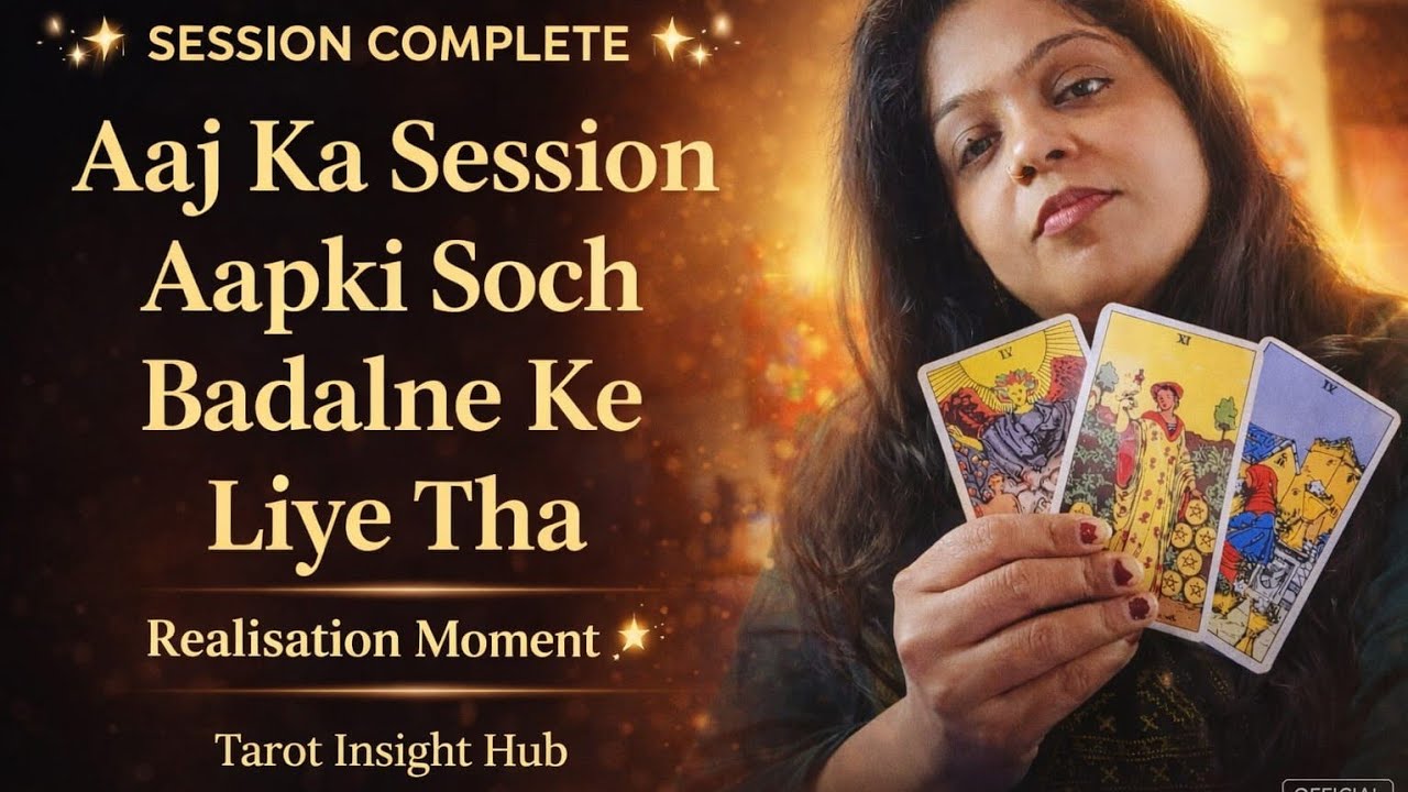 Aaj Ka Session Aapki Soch Badalne Ke Liye Tha – Realisation Moment ✨ | Tarot Insight Hub