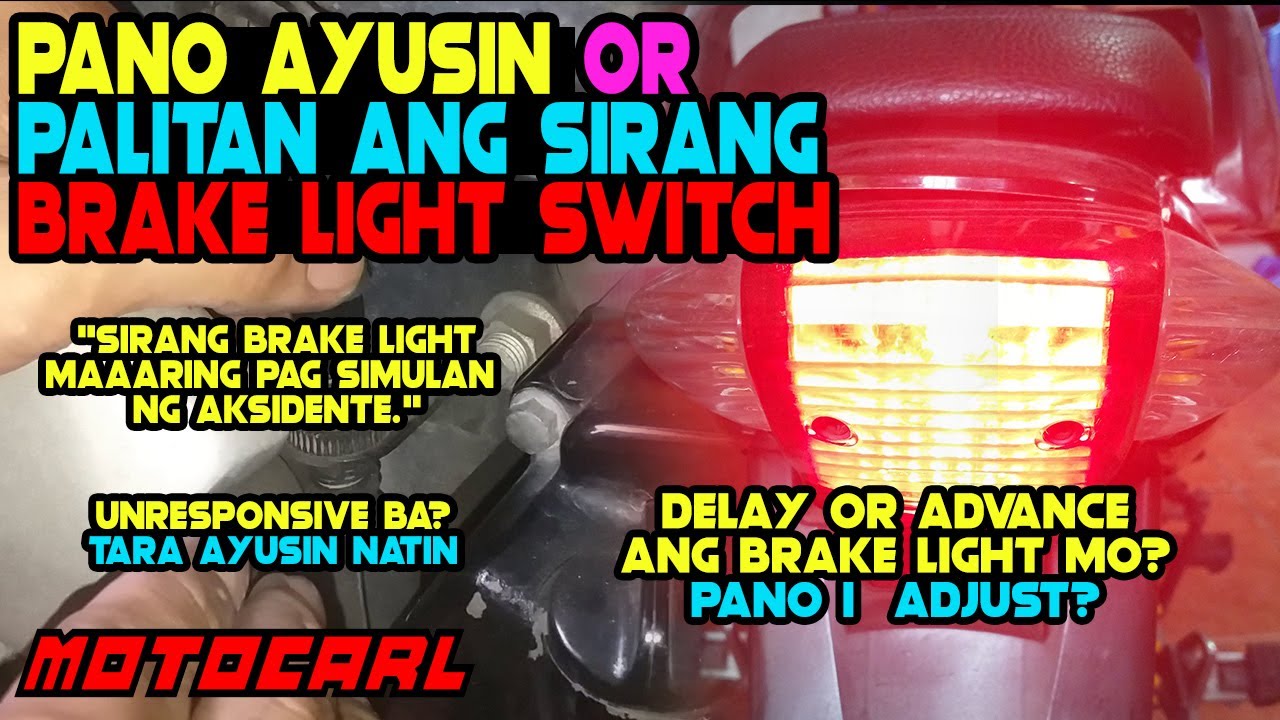 Pano ayusin or palitan ang sirang brake light switch | Honda XRM125