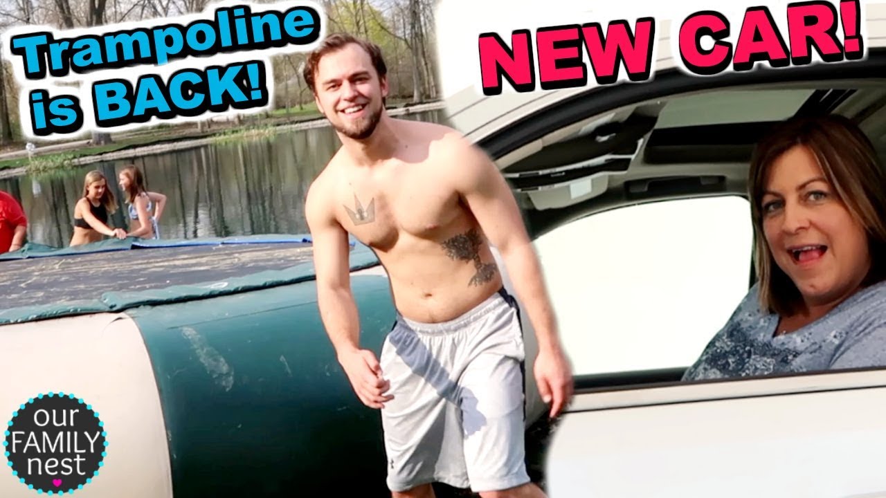 WE GOT A NEW CAR!!! OUR POND TRAMPOLINE IS BACK!!