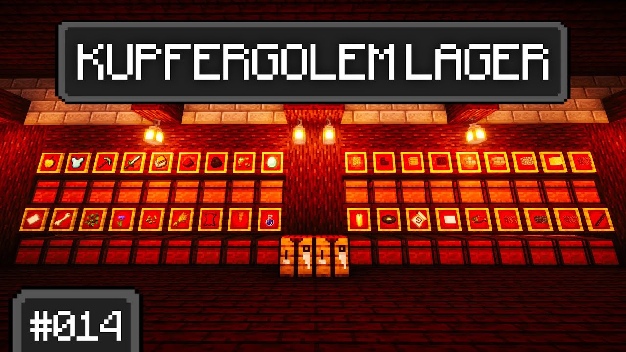 AUTO KUPFERGOLEM LAGER - MINECRAFT ENDLOS WELT #14
