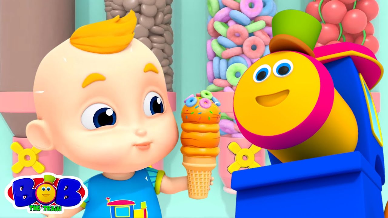Crème Glacée Chanson et Plus Vidéo éducatif Pour les Enfants par Bob le Train  Française