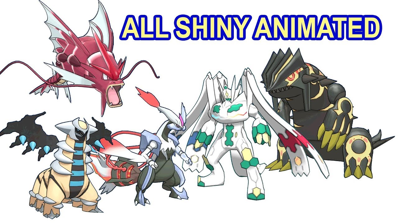All Shiny Pokemon Animated Sprites in Highest Quality (Full HD 60fps)