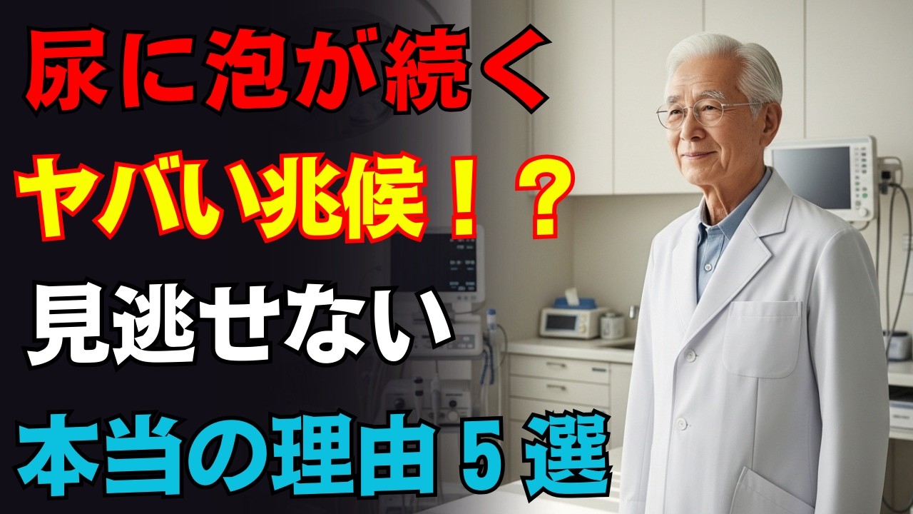 【放置は危険】尿の泡が続く本当の理由5選｜腎臓からの警告かもしれません｜医者メモ | 老後健康