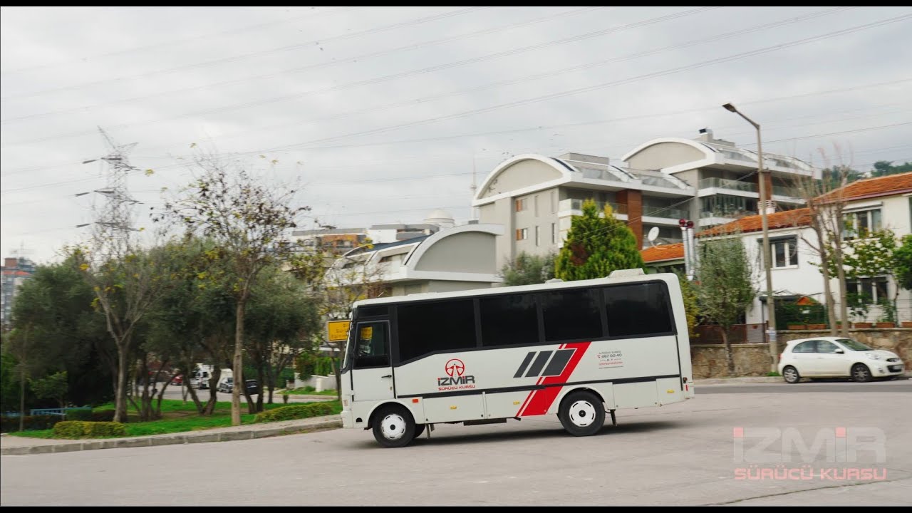 D SINIFI OTOBÜS DİREKSİYON SINAV PARKURU - BORNOVA EVKA 3 - İZMİR SÜRÜCÜ KURSU