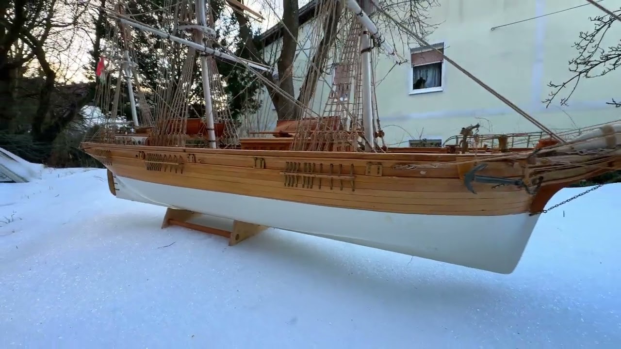Beautiful Ship Model on Snow || The Carolina 1/65, SMS Saida 1/65, Sofia Brailli 1/65