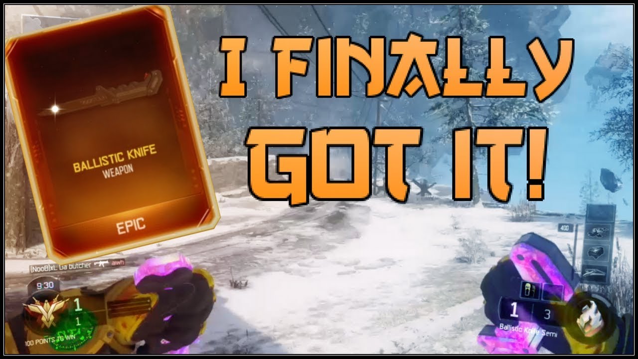 I Finally got the *Ballistic Knife* on Black Ops 3!