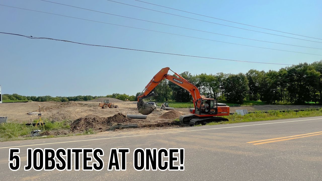 We have FIVE Job Sites Going!