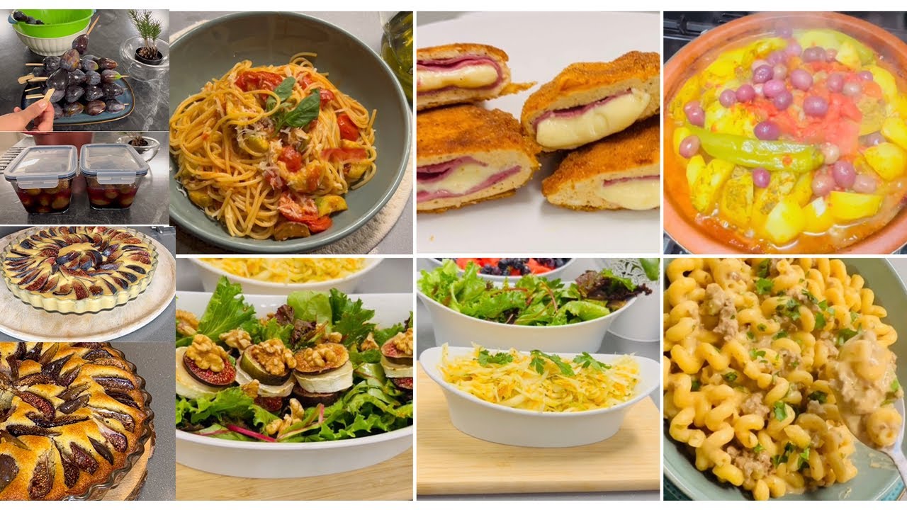8 Recettes /Pour La Semaine /Simples et Faciles /Salades/Plats pPicipaux/Desserts/