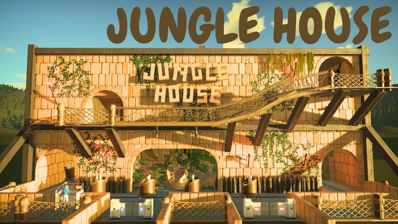 屋内型のライドアトラクション「ジャングルハウス」 Ride the「Jungle House」POV Planet Coaster