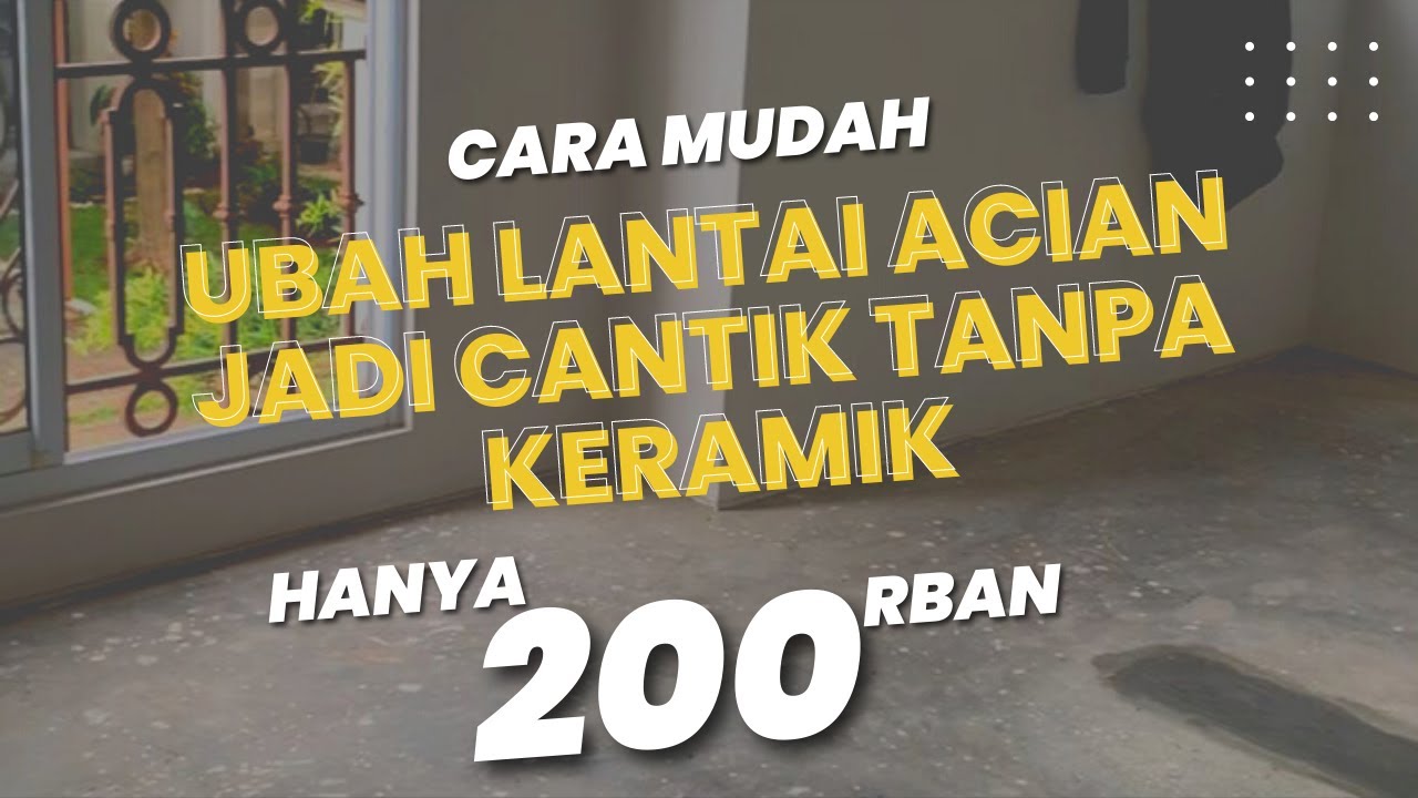 UDAH GA JAMAN PAKE KERAMIK !! SEKARANG JAMANNYA PASANG LANTAI SPC