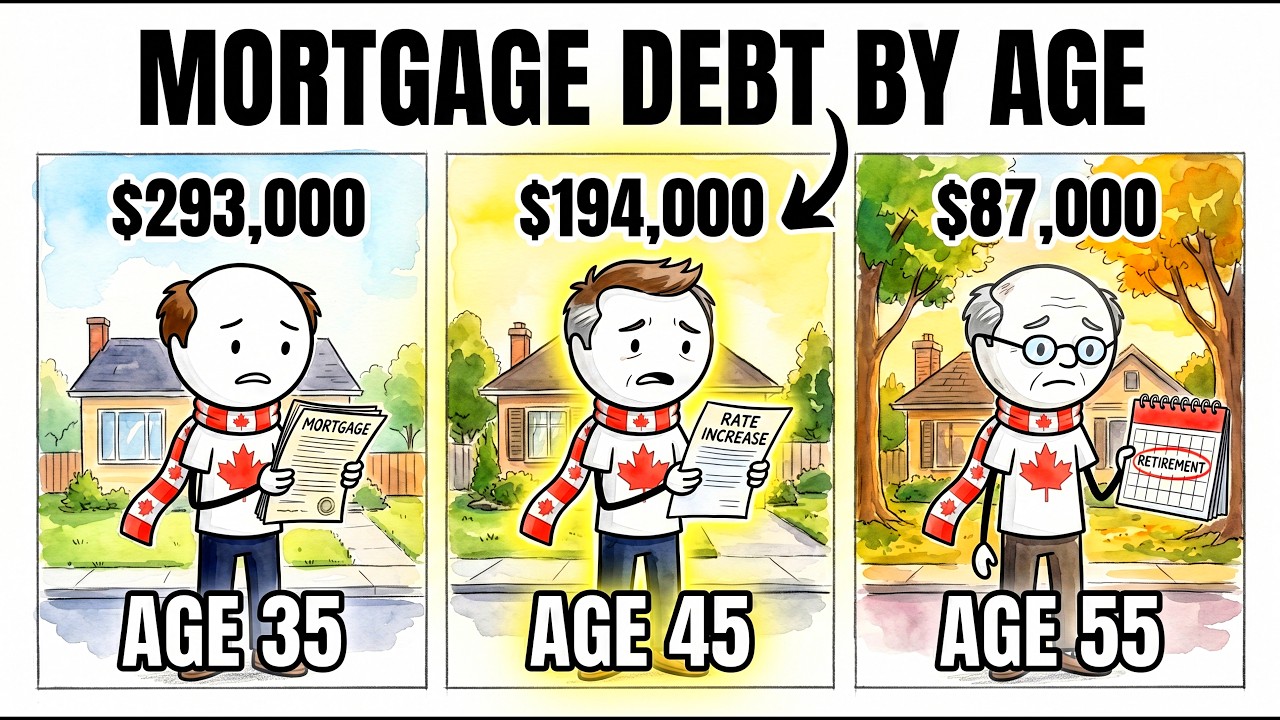 What the Average Canadian Owes on Their Mortgage at 35, 45 and 55