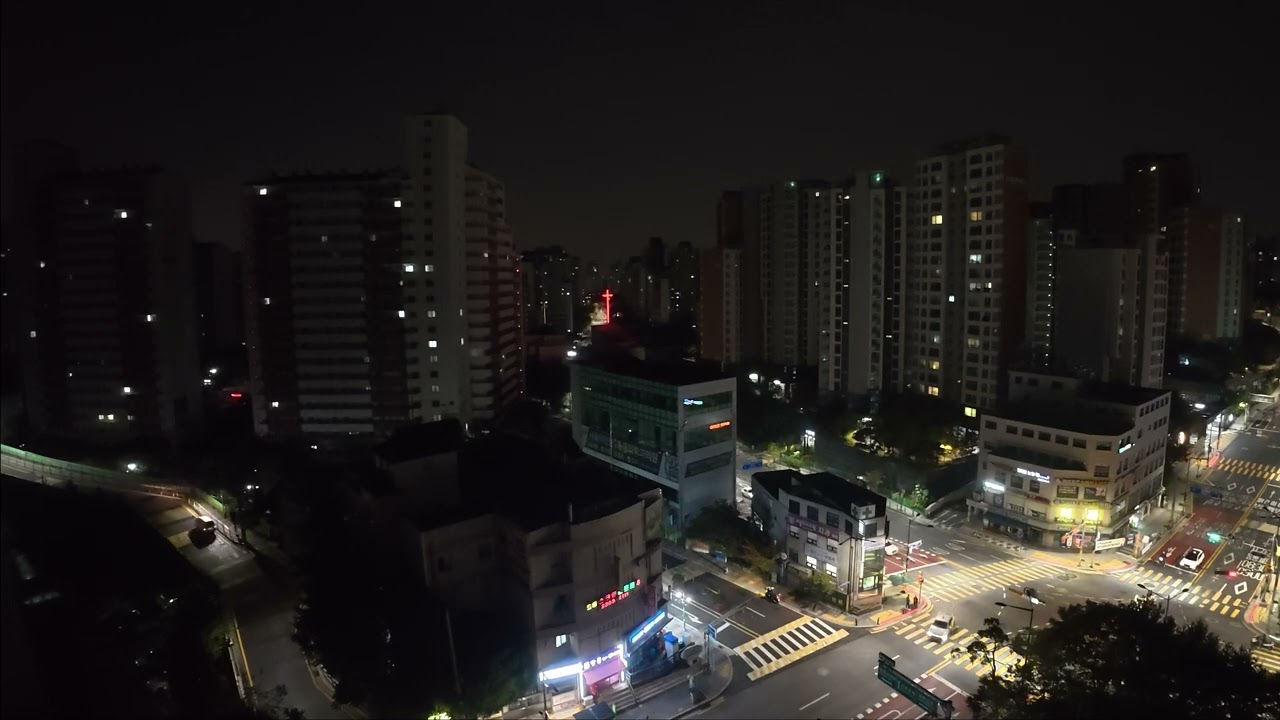 [ASMR]4K Amazing Night View in Seoul, Korea|Relaxing(NO BGM, NO TALKING)