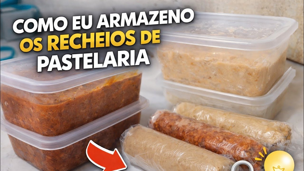 Como Eu Armazeno os Recheios da Pastelaria (Pouca Gente Faz Assim)