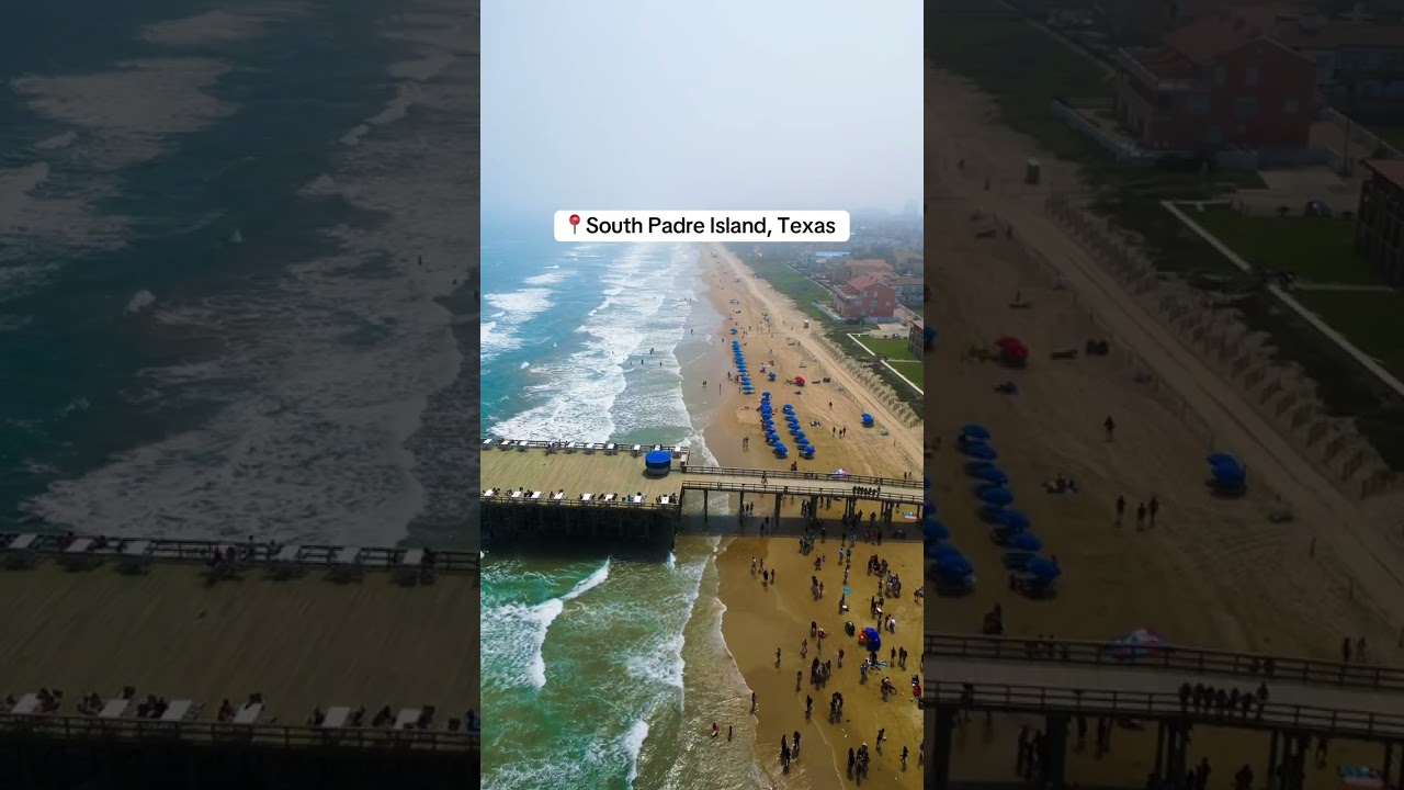 The nicest beach in Texas 📍South Padre Island, TX #southpadreisland #southpadreislandtx