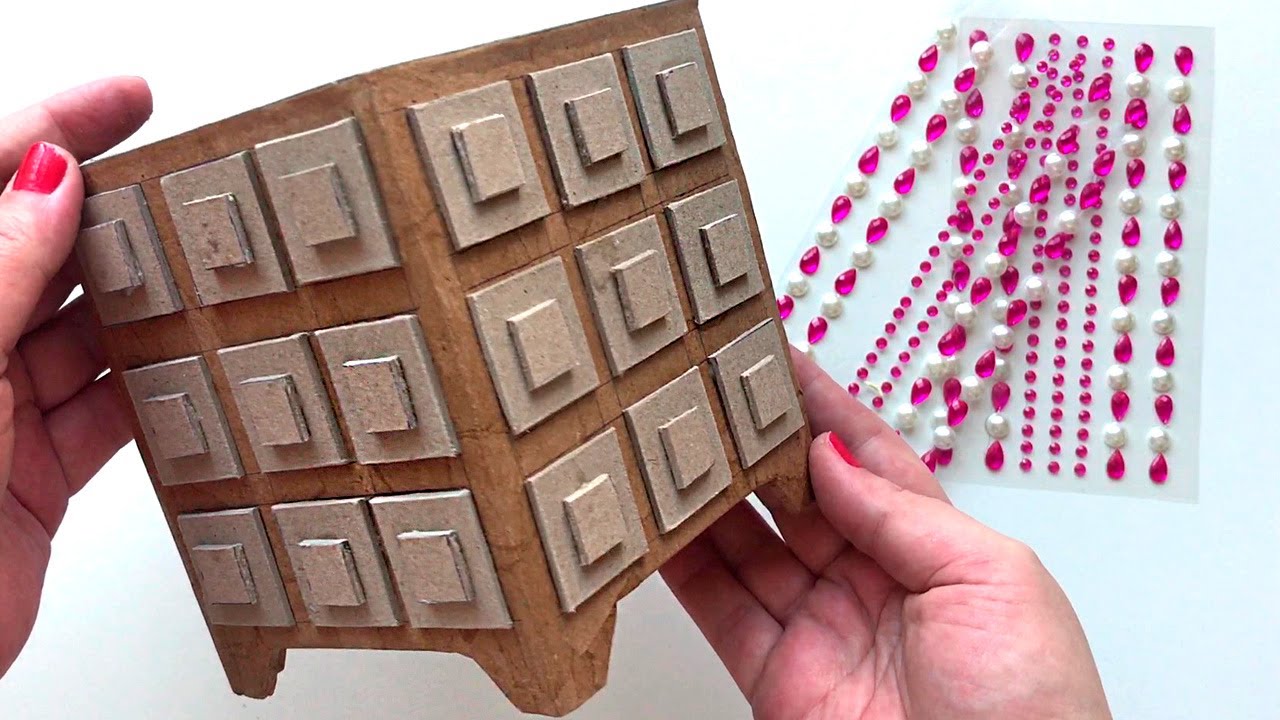 # DIY Beautiful cardboard box  | Сardboard idea | Paper craft