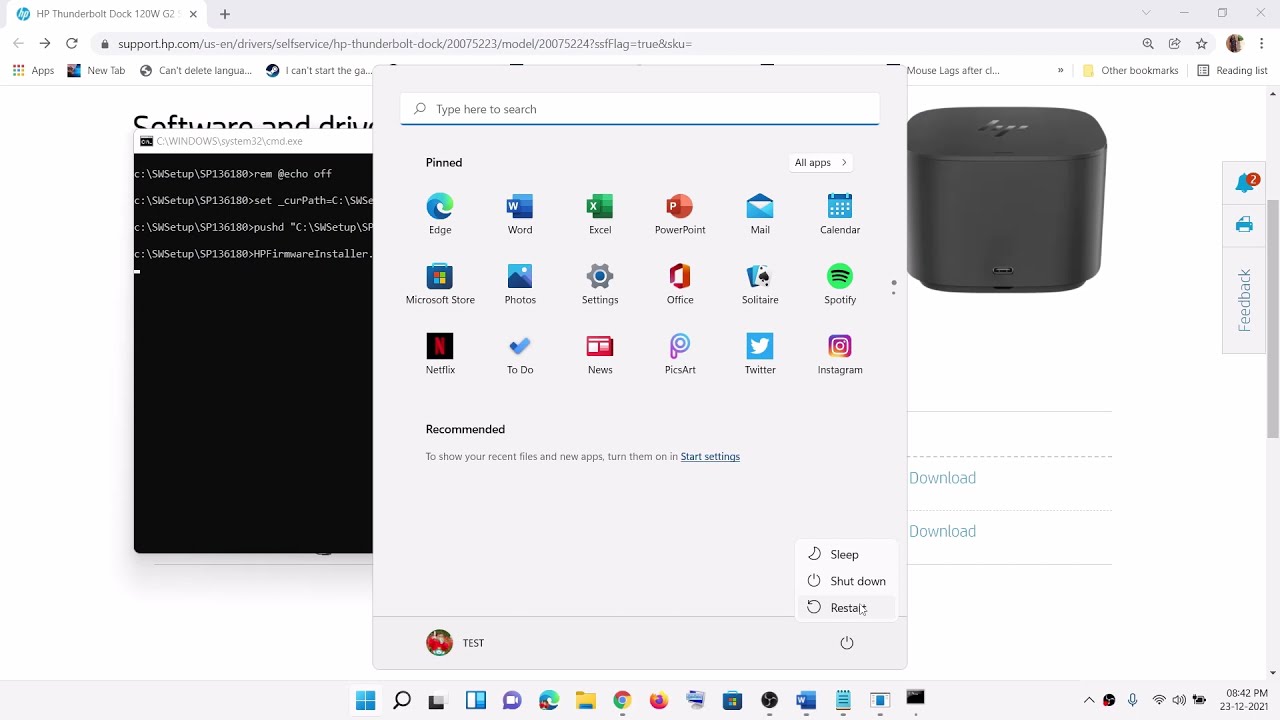 How To Download And Install Drivers For HP Thunderbolt Dock 120W G2