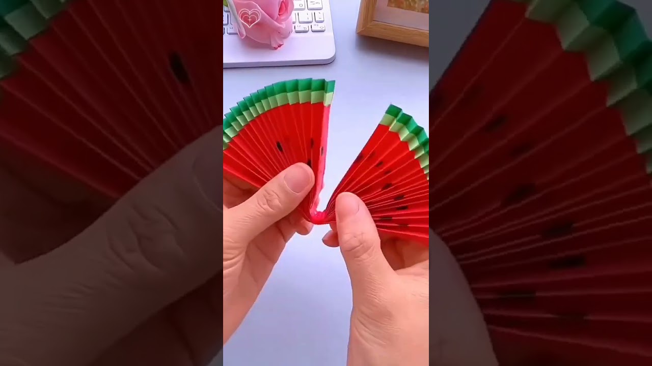 Kartondan yelpaze yapımı 