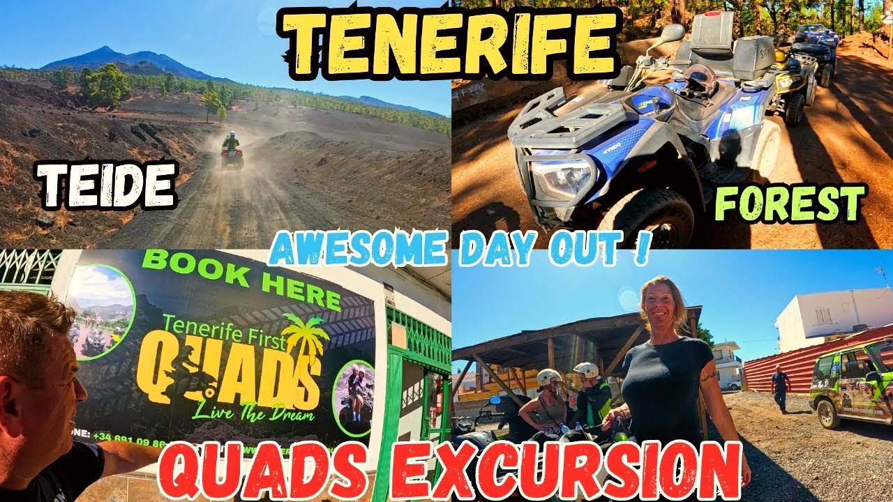 4K TENERIFE EXCURSION - Quads - Mount TEIDE and FOREST and LAVA fields VLOG