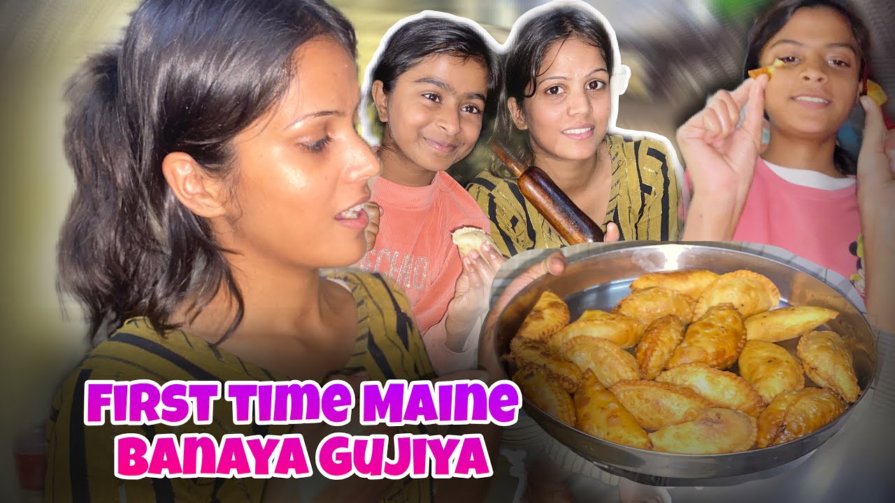 First time Maine bayana gujiya 😋|| @BindasssRoshni31 #bindasssroshni31 #vlogger #vlog 