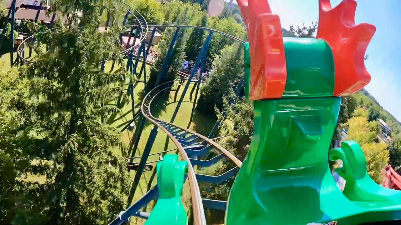 Feuerdrache THEMED Roller Coaster 4K POV! | Legoland Deutschland [No Copyright]