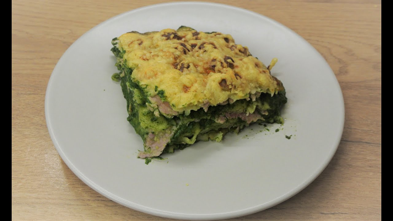Ravioles façon lasagne épinard jambon / Spinach and ham lasagna ravioli