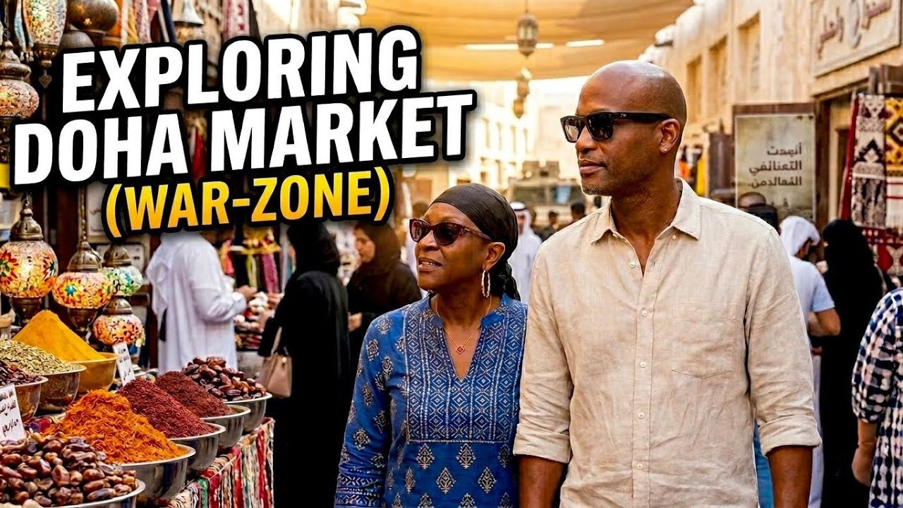 Exploring Doha Market in a War Zone | Day 3 Qatar 🇶🇦 