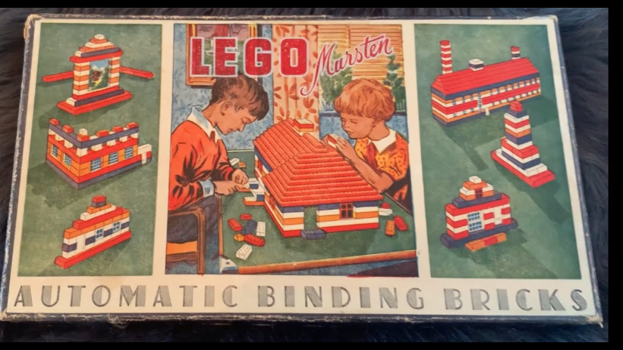 Vintage Lego rare Set: Automatic Binding Bricks / Mursten 1952 - 1953