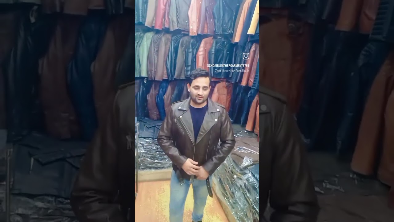 New colour Brown goat leather baiykar jacket  💯 %Original Leather 9958143156,shoaib Leather