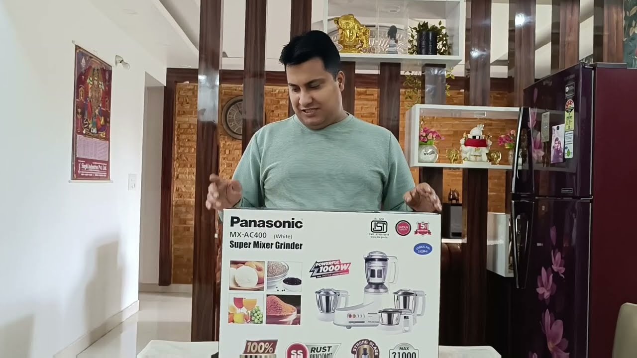 Panasonic MX-AC400 super mixer grinder Unboxing and Review #mixer  #grinder #panasonic