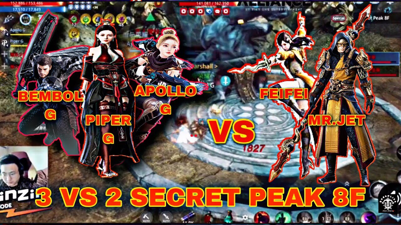 3 G's VS JET FIGHTER AND FEIFEI | SECRET PEAK 8F BATTLE