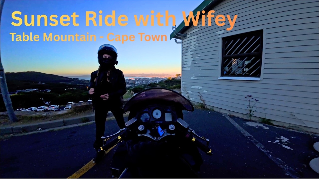 Sunset Ride | Table Mountain with Wifey | VFR800fi | Motovlog