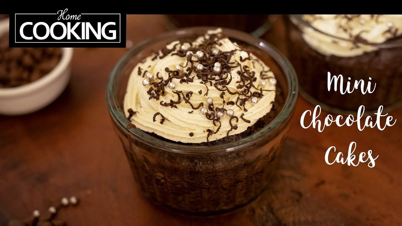 Mini Chocolate Cake | Eggless Chocolate cake | Buttercream Frosting