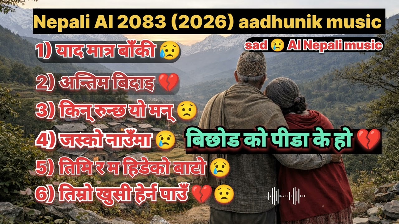 नेपालि  अाधुनिक गित 2083 2026 sad 😢 Nepali aadhunik music 🎵😢 AI music 