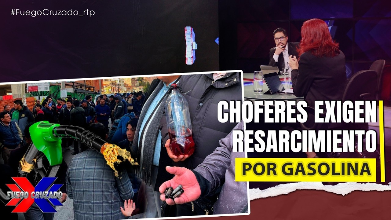 Choferes exigen resarcimiento por gasolina | Fuego Cruzado  | 16-03-2026
