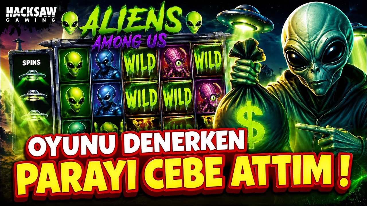 👽 ALIENS AMONG US 👽 I MADE SOME MONEY WHILE TRYING THE GAME! #slotlevo #slots