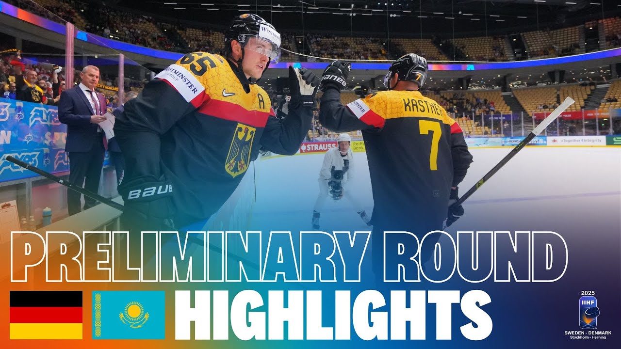 Highlights: GERMANY vs KAZAKHSTAN | 2025 #MensWorlds #IIHF