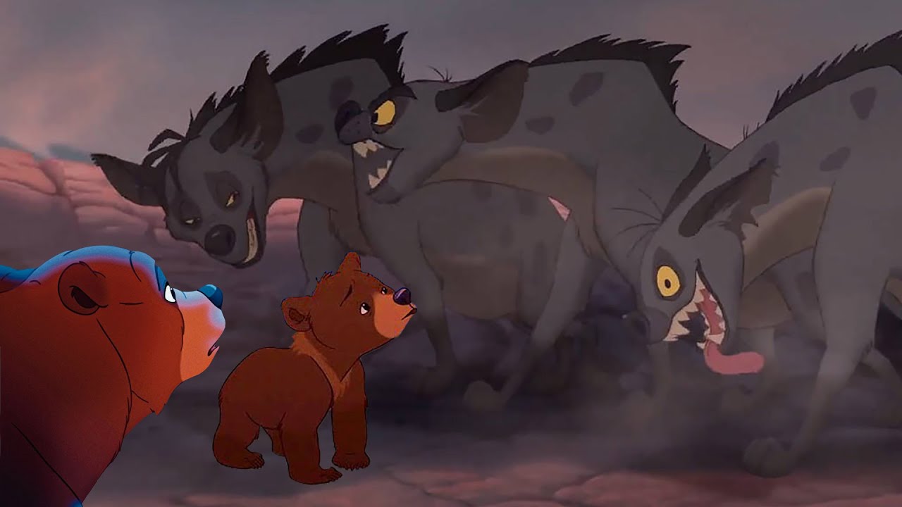 Hyenas chase Brother Bear / Disney Crossover